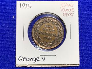 1915 Canada Large One Cent Coin.