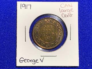 1917 Canada Large One Cent Coin.
