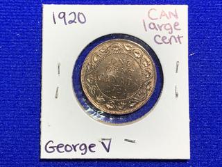 1920 Canada One Cent Coin.