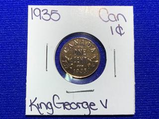 1935 Canada One Cent Coin.