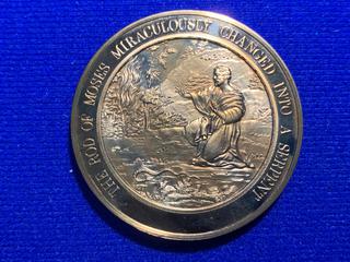 Franklin Mint Thomason Medallic Bible Bronze Medallion, # 21.