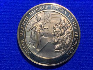 Franklin Mint Thomason Medallic Bible Bronze Medallion, # 18.