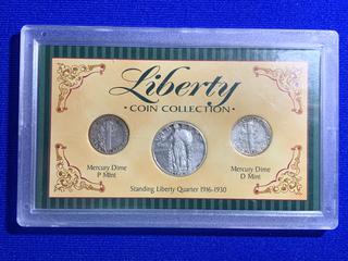 USA Liberty Silver Coin Collection.