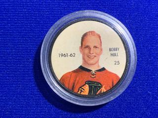 Salada Foods Hockey Colour Printed Coin "Bobby Hull 1961-62".