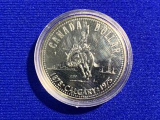1975 Canada Silver Dollar "Calgary Centennial".