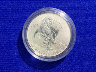2016 Canada 20 Dollar .9999 Fine Silver Coin "Tyrannosaurus Rex".