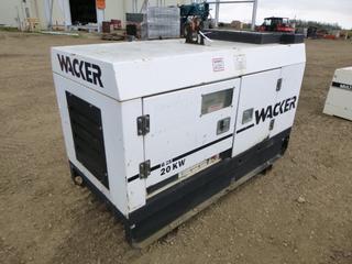 Wacker G25 20KW Generator  w/ Isuzu Engine, Diesel, Sgl Phase / 3 Phase, SN 5685775 *Note: Parts Only*