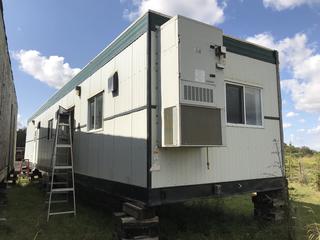 2000 12 Ft. x 60 Ft. Atco Camp Structure, Mod. Diner D2S c/w 2 Rooms/Offices, 2 Bathrooms, Wall Mounted Heater and A/C, Fully Powered and Wire, Hot Water Tank, Blocks Included, SN 260994229. *Note: Located Off Site In Hay Lakes, AB, For More Information Contact Chris 587-340-9961* **Buyer Responsible For Load Out**