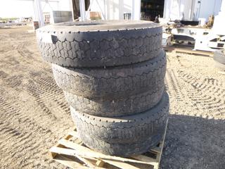 (5) 11R24.5 Tires