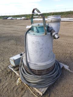 Flygt Heavy Duty 10 In. Submersible Pump c/w Junction Box, 70KW, 88 HP *Note: Working Condition Unknown*