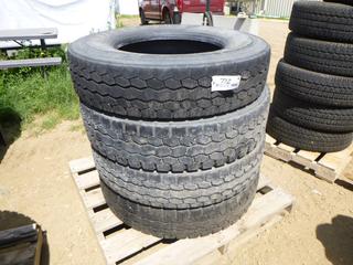 (4) 11R24.5 Tires 
