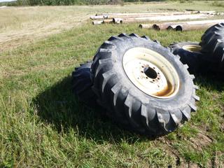 (2) 420-762 Tractor Tires  *Located Off Site Near Dunstable, AB, For More Information Contact Connor At 780-218-4493*