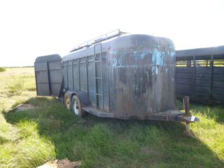 18 Ft. Stock Trailer *Note: No VIN, Requires Repairs* *Located Off Site Near Dunstable, AB, For More Information Contact Connor At 780-218-4493*