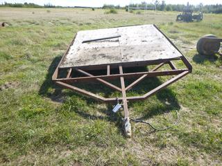 13 Ft. x 8 Ft. Home Made Trailer *Located Off Site Near Dunstable, AB, For More Information Contact Connor At 780-218-4493*