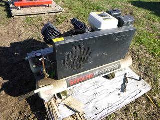 120 PSI Gas Air Compressor *Located Off Site Near Dunstable, AB, For More Information Contact Connor At 780-218-4493*