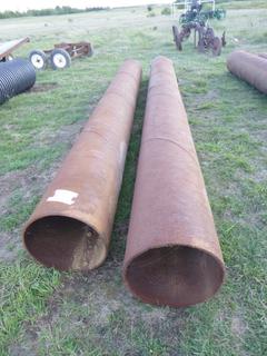 (1) 18.6 Ft. x 20 In Pipe, (1) 17.3 Ft. x 20 In. Pipe *Located Off Site Near Dunstable, AB, For More Information Contact Connor At 780-218-4493*