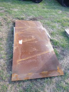 (2) 8 Ft. x 43 In x 1/4 In. Thick, Metal Plate *Located Off Site Near Dunstable, AB, For More Information Contact Connor At 780-218-4493*