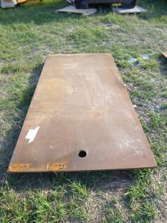 (2) 4 Ft. x 8 Ft. x 5/8 In. Thick Metal Plate  *Located Off Site Near Dunstable, AB, For More Information Contact Connor At 780-218-4493*