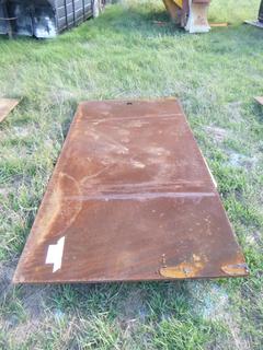 (2) 4 Ft. x 8 Ft. x 5/8 In. Thick Metal Plate *Located Off Site Near Dunstable, AB, For More Information Contact Connor At 780-218-4493*