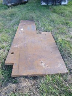 (2) Various Size Metal Plates, 1- 2 In. Thick, 1- 5/8 In. Thick *Located Off Site Near Dunstable, AB, For More Information Contact Connor At 780-218-4493*