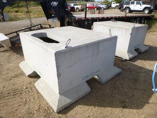 (2) Concrete Sub Stations, 64 In. x 56 In. x 40 In and 75 In. x 68 In. x 40 In.