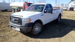 2014 Ford F-150 XL 4X4 Pick Up C/w 3.5L, V6, A/T, Leather. Showing 158,180Kms. VIN 1FTPF1ET1EKF41009. *Note: Running Condition Unknown, Has Some Damage*