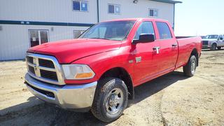 2011 Dodge Ram 2500 Heavy Duty 4X4 Crew Cab Pick Up C/w 5.7L Hemi, V8, A/T. VIN 3D7TT2CT2BG628913 *Note: Running Condition Unknown, No Battery, Torn Seats, Some Cracks And Damage On Exterior*