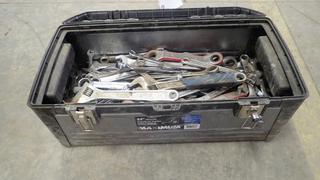 Qty Of Assorted Size Wrenches C/w 23in Tool Box