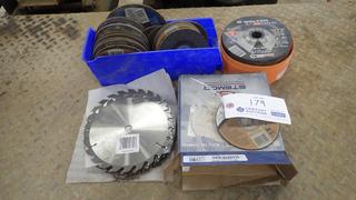 Qty Of Assorted Grinding Discs And Circular Saw Blades