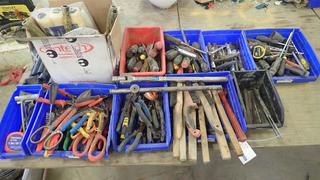 Qty Of Hand Tools, Brushes, Screwdrivers And Pliers