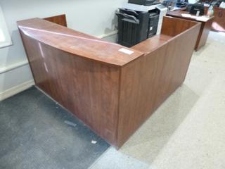 74in X 71in X 41in L-Shaped Reception Desk