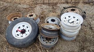 Qty Of Approx. (10) Rims C/w (1) Tire w/ Rim