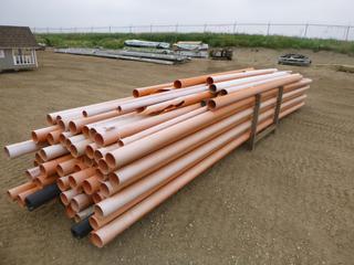 Qty of Ipex 4 In. Teledect PVC Conduit Pipe (WF)