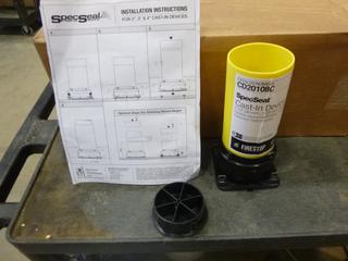 Spec Seal Cast In Device, 1 1/2 In. - 2 In. For Maximum 8 In. Thick Concrete, Part CD2018C, 12 Per Box/4 Boxes (X3-2)