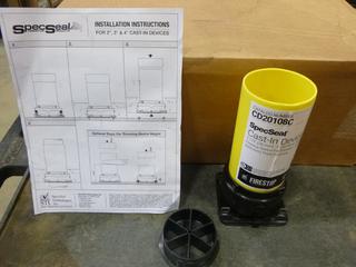 Spec Seal Cast In Device, 1 1/2 In. - 2 In. For Maximum 8 In. Thick Concrete, Part CD2018C, 12 Per Box/4 Boxes (X3-2)