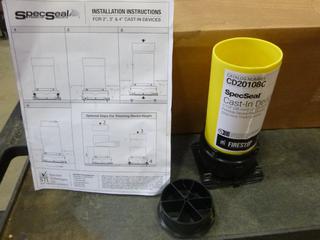 Spec Seal Cast In Device, 1 1/2 In. - 2 In. For Maximum 8 In. Thick Concrete, Part CD2018C, 12 Per Box/4 Boxes (X3-2)