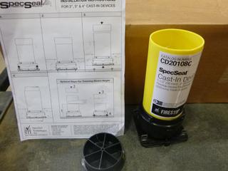 Spec Seal Cast In Device, 1 1/2 In. - 2 In. For Maximum 8 In. Thick Concrete, Part CD2018C, 12 Per Box/4 Boxes (X3-2)