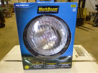 (5) Alpena Work Beam 12 V Utility Lights, High Output 55 W Halogen Bulb (C1)