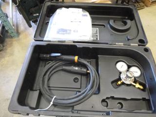 Unused Miller High Pressure Gas Regulator, 15 Ft. Long, 4 AWG Stinger and Miller Case, *Note: Regulator Bonnet is Missing* (D1)