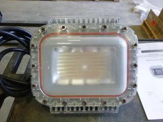 (2) Unused Dialight Industrial LED Lights, Part ALUSBC26DWNGN, 1598 PC 6K 360 120V (T2-2)