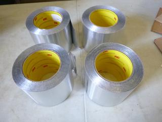 (2) Boxes of 2 Rolls 3M Aluminum Foil Tape 425, Each Roll 4 In. x 60 Yards (B2)
