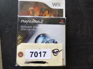(2)Wii Games Includes The Mummy Tomb of the Dragon Emperor, Mario Party 8, (1)Play Station 2 Network Adaptor Start Up Disk (G1)