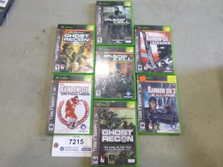 (7) Xbox 1 Tom Clancy Games (G1)