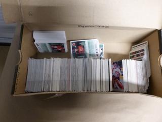 Approx. 450 Assorted Upper Deck & Topps Hockey Cards and Star Wars Cards (Upstairs)