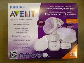 (1) Unused Philips Avent Single Electric Breast Pump (G2)