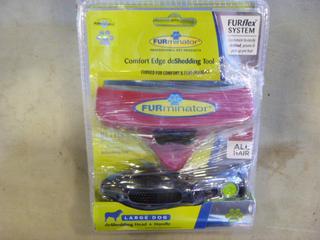 (2) Unused Furminator Comfort Edge Deshedding Tool For Large Dogs (G2)