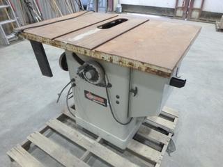 Canwood CWD16400 10 In. Table Saw c/w 3 HP Motor, 220 Volts, Single Phase, 60 Hz, Angle and Height Adjustment