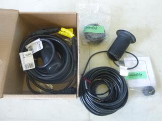 (2) Unused Raymarine E66013 Plastic Thru-Hull Transducer (D2)
