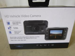 Unused Fluid HD Vehicle Dash Camera, Full HD, 1080P, 24-Bit Coloe (C1)
