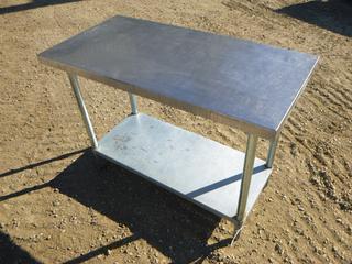 2 Ft. x 4 Ft. Stainless Steel Table
